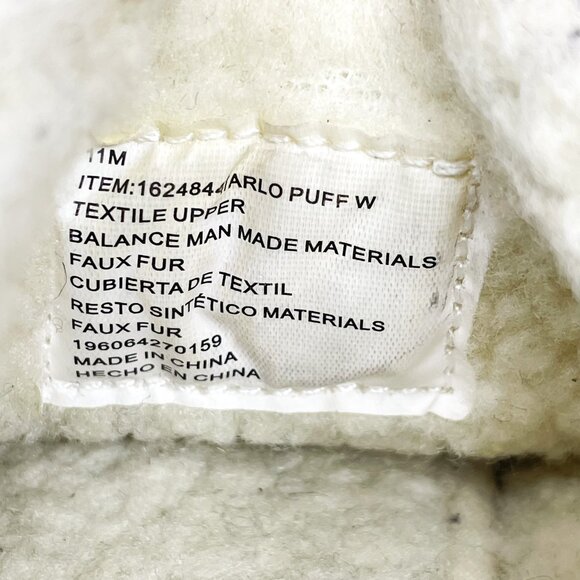 Hurley Arlo Puff Sneakers Pink/Red Lined Fabric Slip On Faux Fur Lined Women's 1 - Picture 10 of 10